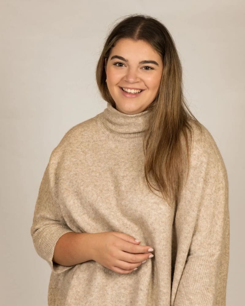 Taupe oversized sweater discount